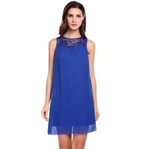 Women's Sleeveless Floral Lace Dress​